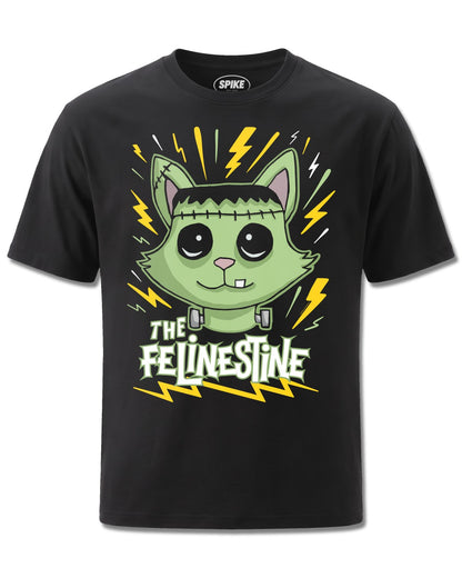My Charming Dead Mcd The Felinstein (My Charming Dead) design, front view on Black M121, Rock Off Retail official merch