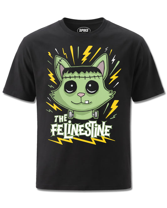 My Charming Dead Mcd The Felinstein (My Charming Dead) design, front view on Black M121, Rock Off Retail official merch
