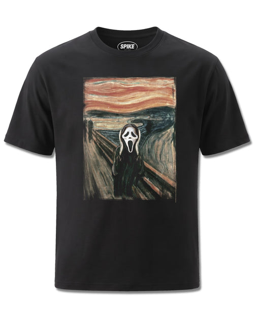 Ghost Face The Scream (Ghost Face) design, front view on Black M121, Rock Off Retail official merch