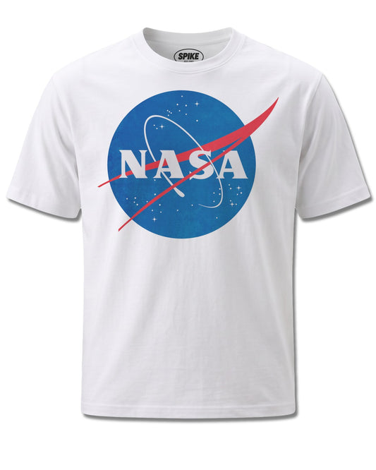 Nasa Logo (NASA) design, front view on White M137, Rock Off Retail official merch