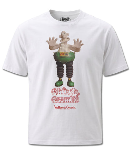 Wallace&gromit Wallace & Gromit Oh Eck Gromit (Wallace&Gromit) design, front view on White M137