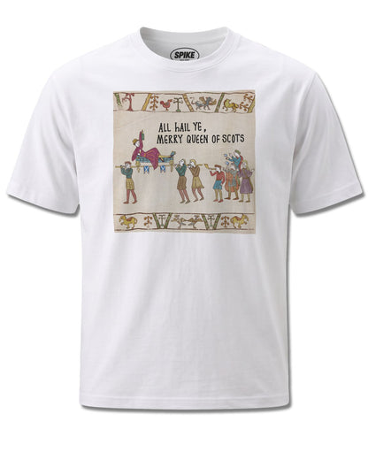 Hysterical Heritage Merry Queen Of Scots (Hysterical Heritage) design, front view on White M137